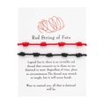 thumbnail image 4 of Knotted Red Rope Bracelet Length Lovers Paper Card Bracelet Bracelet, 4 of 9