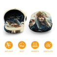 thumbnail image 5 of Kids Pirates of The Caribbean Slippers Boys Girls Non-Slip Fuzzy House Slippers Warm Soft Plush Winter House Shoes Slip-On Shoes, 5 of 7