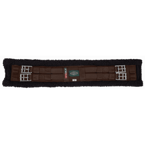 Henri de Rivel Dressage EquiCool Fleece Girth - Havana - 32