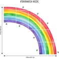 thumbnail image 3 of Large Rainbow Wall Decals, Mural Watercolor Half Rainbow Wall Stickers Peel and Stick Vinyl Wall Art Decor for Girls Bedroom Kids Nursery Living Room Playroom Toddler, 3 of 10