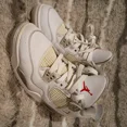 thumbnail image 3 of Size 5.5y A i r-Jor-dan 4 Retro 25th Silver Anniversary Pure Money Pre Owned READ!, 3 of 6