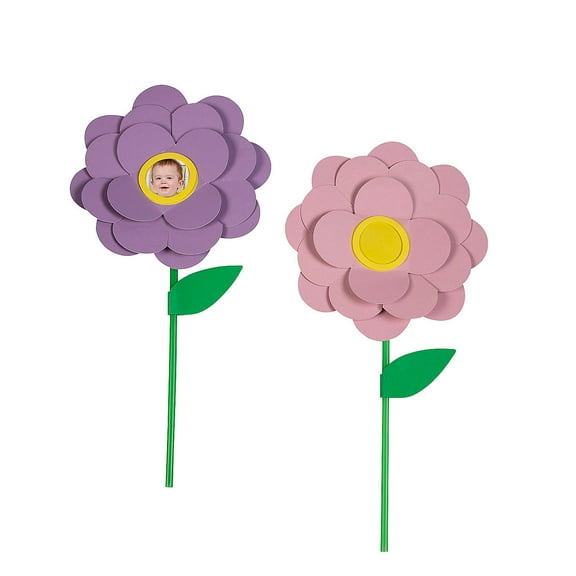 Fun Express Photo Frame Flower Planter Stick Craft Kit - Makes 12