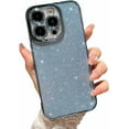 thumbnail image 7 of Compatible for iPhone 14 Pro Luxury Glitter Plating Clear Case, Cute Bling Sparkly Shiny Case for Women Girls Soft TPU Shockproof Camera Protective Back Cover Electroplated Case - Silver, 7 of 7