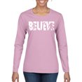 thumbnail image 2 of Wild Bobby Believe Bigfoot Aliens Women Graphic Long Sleeve Tee, 2 of 6