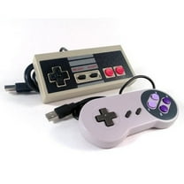 NES And SNES Bundle USB Classic Super Nintendo Controller For PC MAC