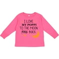 thumbnail image 3 of Inktastic I Love My Poppi to the Moon and Back Boys or Girls Long Sleeve Toddler T-Shirt, 3 of 5