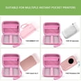 thumbnail image 2 of wqlpp-Case Compatible with NIIMBOT D11 Label Maker Printer, Storage Bag for Phomemo D30 for Canon for Ivy 1/2 for HP Sprocket Mini Photo Printer & Label Paper Accessories- Holder Box Only, Pink, 2 of 4