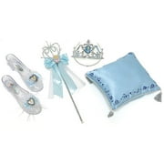 Disney Princess Cinderella Royal Ball Dress-Up Set With Tiara, Wand and "Glass" Slippers