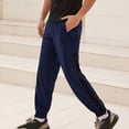 thumbnail image 2 of ZMHEGW Men Tear Pants Basketball Casual Training Warm Up Loose Open Leg Sweatpants With Pocket, 2 of 7