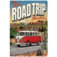 thumbnail image 1 of Placa Metal Vintage Por Carretera Pintura Hierro Rectangular Barra Pared 20x30cm, 1 of 9