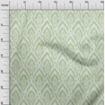 thumbnail image 3 of oneOone Velvet Light Green Fabric Ikat Dress Material Fabric Print Fabric By The Yard 58 Inch Wide, 3 of 5