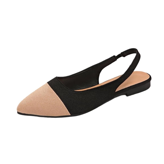 Wensltd Women's Lightweight Shoes Loafers Comfortable Walking Shoes Pointed Toe Soft Sole Casual Shoes Black