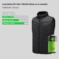 thumbnail image 4 of Lishi Intelligent USB Electric Heating Vest Jacket - 9-zone Heating, Constant Temperature, Cotton Material, 5XL, 4 of 5