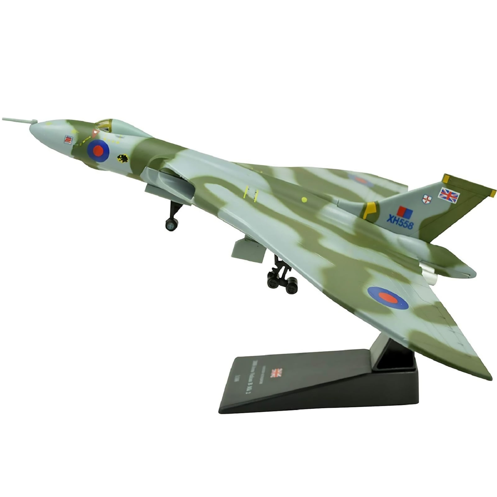1 144 Avro Vulcan Bomber Aircraft Model Metal Military Airplane Model with Display Stand