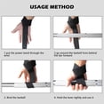 thumbnail image 4 of Greeniant 2 piezas correas de levantamiento de pesas accesorios adultos profesional ajustable antideslizante Fitness correa de mano equipo de Gimnasios en casa azul, 4 of 6