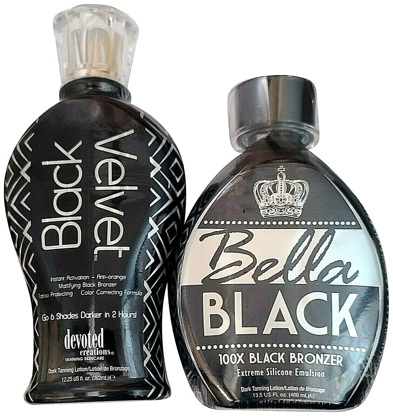 Black Velvet & Vita Bella Black 100X Tanning Lotion