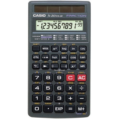 Casio FX-260 Solar Scientific Calculator, Black Casio FX-260 Solar Scientific Calculator, Black