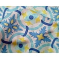 thumbnail image 5 of oneOone Silk Tabby Aqua Blue Fabric Block Sewing Fabric By The Yard Printed Diy Clothing Sewing Supplies 42 Inch Wide-SB, 5 of 6