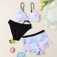 thumbnail image 3 of BULLPIANO Kids Girl 3 Pack Bikini Set Swimwear Bathing Suit Beach Swimsuit 7-13 Years, 3 of 4