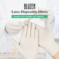 thumbnail image 2 of SOATUTO Disposable Gloves,Kitchen Gloves,All-Purpose Industrial Disposable Gloves Latex Free,Powder Free,For Food Handling,First Aid,Cleaning,Gardening,Crafting,100 Gloves Per Box(BLUZEN,Black-M), 2 of 7