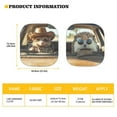 thumbnail image 5 of Kuiaobaty Mouse Hedgehog Automobile Pattern Automotive Windshield Sunshades Keep Car Interior Cool Auto Front Window UV Protection Sun Shield Cover 2 Pcs for Mini SUVs Small Sedans, 5 of 6