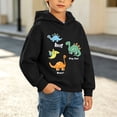 thumbnail image 6 of Toddler Boys Graphic Hoodie Casual Long Sleeve Pullover Cute Kids Cotton Sweatshirt Black 3 T, 6 of 9