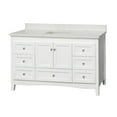 thumbnail image 3 of Abbey 60" Single Bathroom Vanity with White Cabinet and Quartz Top, 3 of 7