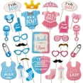 thumbnail image 1 of Paquete de 30 accesorios para fotomatón de baby shower, niño y niña, accesorios para fiesta de revelación de género o baby shower, decoraciones infantiles, decoración de bautismo y baby shower JM, 1 of 5