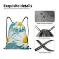 thumbnail image 4 of Disketp Daisy Flowers Drawstring Backpack Drawstring Gym Bags Draw String Bags for Sports, Gym, Travel, Swimming, Beach-Small, 4 of 6