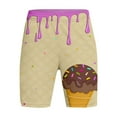 thumbnail image 4 of oqasdz Boys Girls Shorts Ice Cream Print Elastic Waist Comfortable Shorts With Pockets Child Sports Active Baseball Shorts Size 13 Y-14 Y, 4 of 4