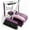 Purple, variant on BIMZUC Broom and Dustpan Set for Home, 51" Long Handle Dustpan & Broom W/Comb, Purple Cleaning Kit