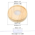 thumbnail image 2 of Unique Bargains 4' Wooden LED Light Base Light Display Base Stand for 3D Crystal Stone, Carving Style, Warm White Light, 2 of 6
