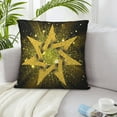 thumbnail image 6 of ZICANCN Shining Gold Star Decorative Throw Pillow Covers, Bed Couch Sofa Decorative Knit Pillow Covers for Living Room Farmhouse, 26"x26", 6 of 8