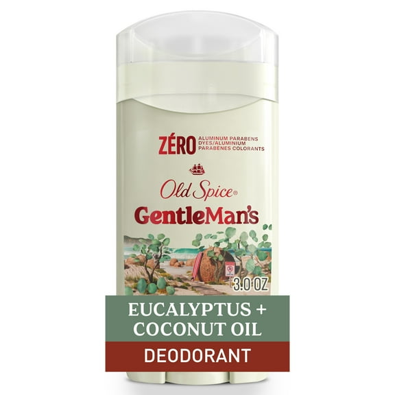Old Spice Aluminum Free, Men's Deodorant, Gentleman's Blend Stick, Eucalyptus with Coconut Oil, 3.0 oz