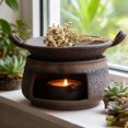 thumbnail image 6 of Ceramic Aromatherapy Stove Essential Oil Burner, Tea Light Candle Holders Teapot Warmer, Handmade Wax Melts Warmer with Tealight Holder, Zen Incense Burner Kit for Home Fragrance, 6 of 9