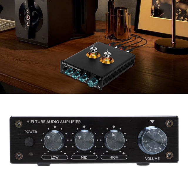 Amplificador De Audio De Tubo HiFi, Mini Preamplificador Hi-Fi De Audio Estéreo Con Tubo De Vacío JWM5654 Y Control De Tono Para Audio Estéreo Doméstico