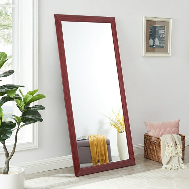 Rustic Floor Mirror By Naomi Home Finish Cherry Size 66 X 32 Com Rustic Floor Mirror By Naomi Home, Rustic Floor Mirrors