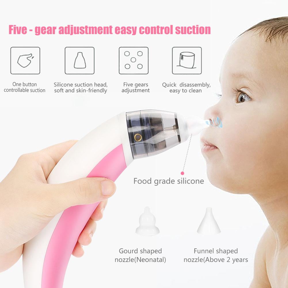 Electric Baby Nasal Aspirator Nose Snot Sucker Nostril Cleaner Safe Hygienic Wit 