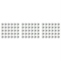 90 Pcs Carnations Craft Artificial Flower Silk Spherical Heads Wedding Decor White