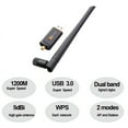thumbnail image 4 of Wifi Adapter Dual Band 2.4GHz 5GHz Wifi Usb 1200Mbps Wireless WiFi Dongle with 5dB Antenna PC Computer Network Card Receiver, 4 of 7