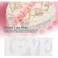thumbnail image 4 of Silicone Baking Mold English Letter Love Ornament, 4 of 4