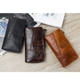 thumbnail image 3 of Contact's Men's Genuine Leather Wallet, Vintage Long Wallet, Business Card Case Checkbook (Coffee ), 3 of 8