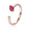 thumbnail image 2 of Ruby Marquise Open Midi Rings, 2 of 8