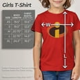thumbnail image 5 of Girl's The Incredibles Classic Logo  Graphic Tee Red X Small, 5 of 9