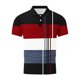 thumbnail image 4 of Mens Manga Corta Botón Abajo Camisas con Bolsillo Pulover Botón de Impresión de la Camisa de Solapa de Poliéster Cuello de Vuelta, Blusa Casual para Hombres, 4 of 4