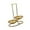 double round gold, variant on Spoon Rest Holder, Ladle Holder, Storage Kitchen Gadget Whisk, standing spoons Rest, Slotted Spoon for Household, Restaurant Food Restaurant swan shape