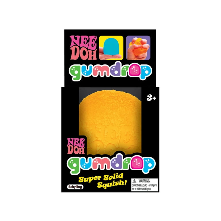 NeeDoh Squishy Gumdrop Stress Ball - Neon Colors, Squeeze