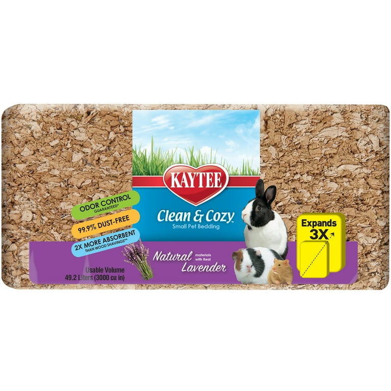 Kaytee Clean Cozy Natural Bedding with Lavender for Rabbits Hamsters More 49.2L