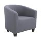 thumbnail image 2 of Injueey Amplia aplicación de la cubierta del sofá de Spandex del color sólido en diferentes cubiertas de sillas de muebles para sillones Decoración del hogar gris claro, 2 of 6