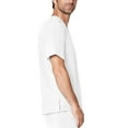 thumbnail image 3 of Adar Addition Scrub Set for Men - Classic V-Neck Scrub Top & Cargo Scrub Pants - A9300 - Fresh White - XL, 3 of 7